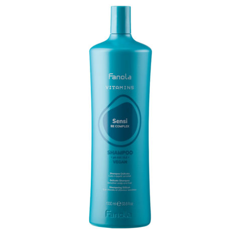 Fanola Vitamins Sensi Be Complex Shampoo 1000ml - champú cuero cabelludo sensible