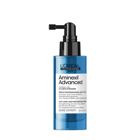 L'Oreal Professionnel Aminexil Advanced Fuller & Stronger 90ml - suero para cabellos finos