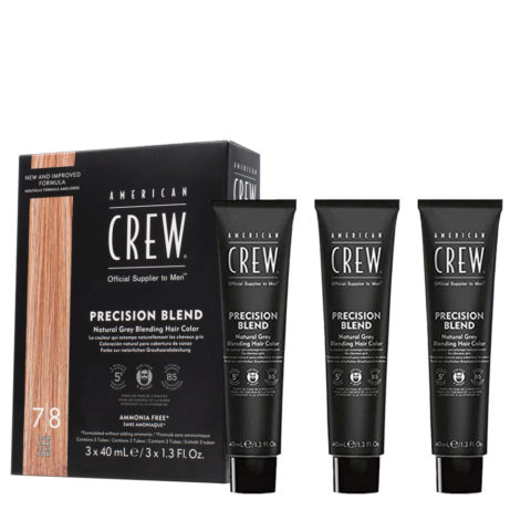 American Crew Precision Blend Light 7/8 3x40ml - tinte de pelo y barba