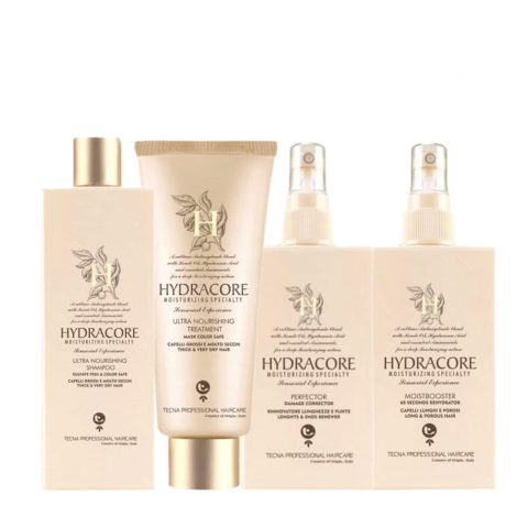 Hydracore Ultra Nourishing Shampoo 250ml Treatment 200ml Perfector 200ml Moistbooster 200ml