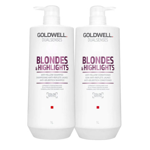 Dualsenses Blonde & Highlights Anti-Yellow Shampoo 1000ml Conditioner 1000ml