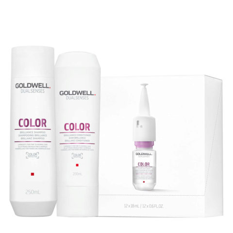 Dualsenses Color Brilliance Shampoo 250ml Conditioner 200ml Serum 12x18ml