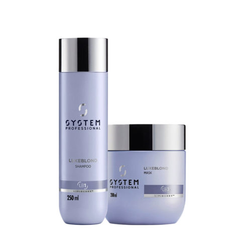 System Professional LuxeBlond Shampoo 250ml  Mask 200ml