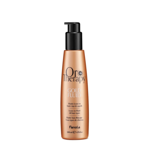 Fanola Oro Therapy Oro Puro Gold Leave-In Fluid 100ml - fluido iluminador sin aclarado