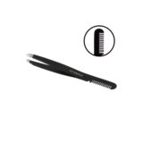 Lussoni Make Up Slant Tweezers With Comb 9.9cm - pinzas de cejas con peine
