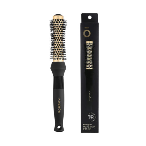 Kashōki Hair Brush Hourglass Styling 25mm - cepillo en forma de reloj de arena