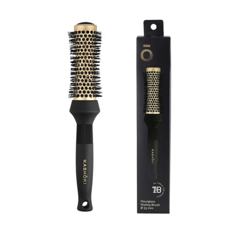 Kashōki Hair Brush Hourglass Styling 33mm - cepillo en forma de reloj de arena