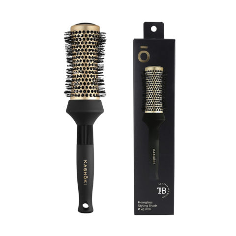 Kashōki Hair Brush Hourglass Styling 43mm - cepillo en forma de reloj de arena