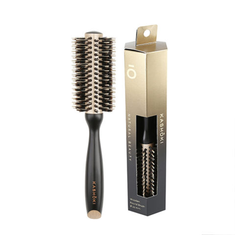 Kashōki Hair Brush Natural Beauty 22mm - cepillo de madera