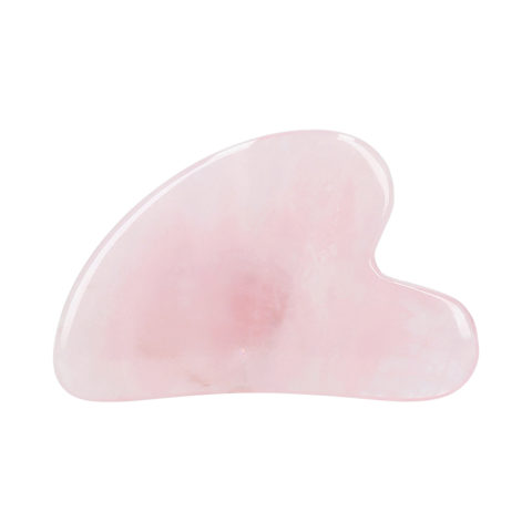 Ilū Make Up Rose Quartz Gua Sha Stone  - piedra de cuarzo rosa ghua sha