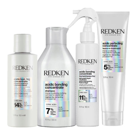 Acidic Bonding Concetrate Pre Treatment 150ml Shampoo300ml Liquid Conditioner190ml Leave-in Treatmement150ml