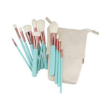 ilū Makeup Brushes 12pz + Case Set Turquesa - set de brochas
