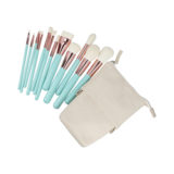ilū Makeup Brushes 12pz + Case Set Turquesa - set de brochas