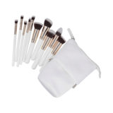 ilū Makeup Basic Brushes 10pz + Case Set White - set de pinceles