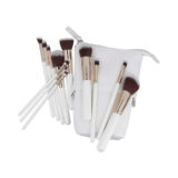 ilū Makeup Basic Brushes 12pz + Case Set White -set de brochas