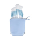 ilū Makeup Basic Brushes 9pz + Case Set Blue - set de brochas