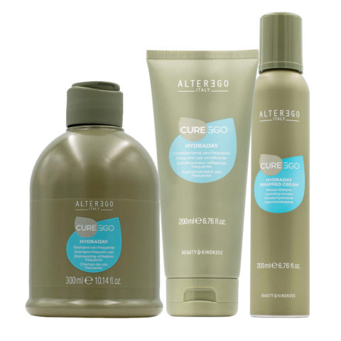 Alterego CurEgo Hydraday Shampoo 300ml Conditioner 200ml Whipped Cream 200ml