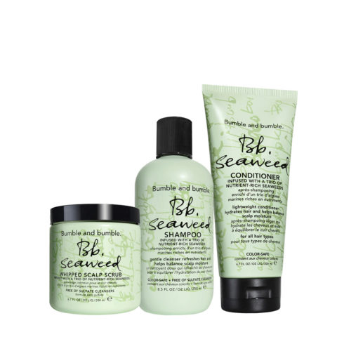 Bb. Seaweed Whipped Scalp Scrub 200ml Shampoo 200ml Conditioner 200ml