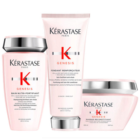 Kerastase Genesis Bain Nutri Fortifiant 250ml Fondant Renforcateur 200ml Masque Reconstituant 200ml