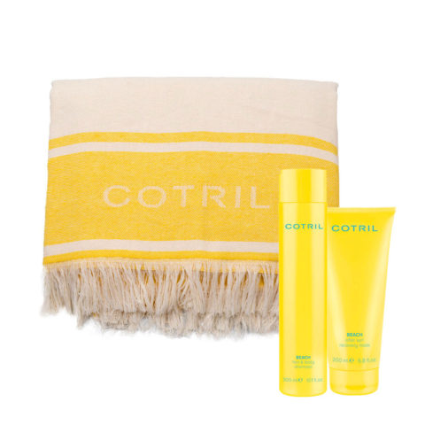 Cotril Beach Hair & Body Shampoo 300ml After Sun Recovery Mask 200ml + Toalla de playa de regalo