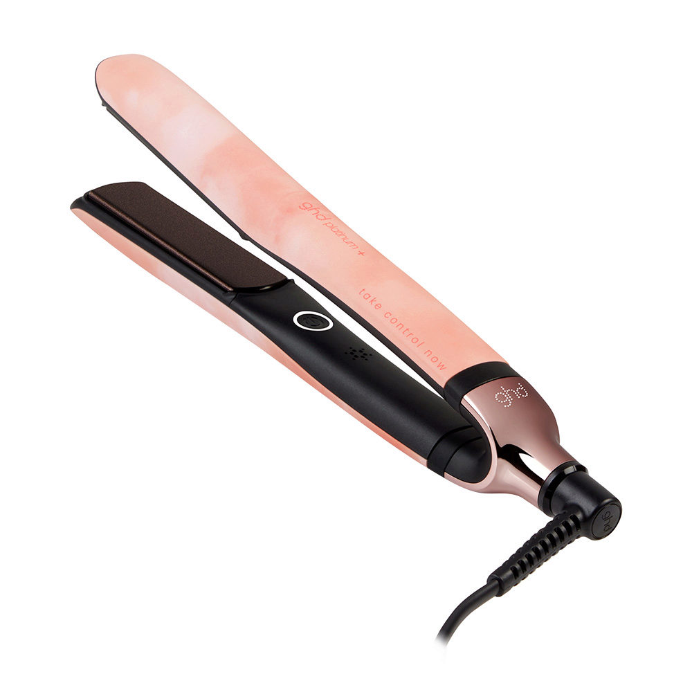 Ghd Platinum Pink 2023 - plancha de pelo rosa melocotón