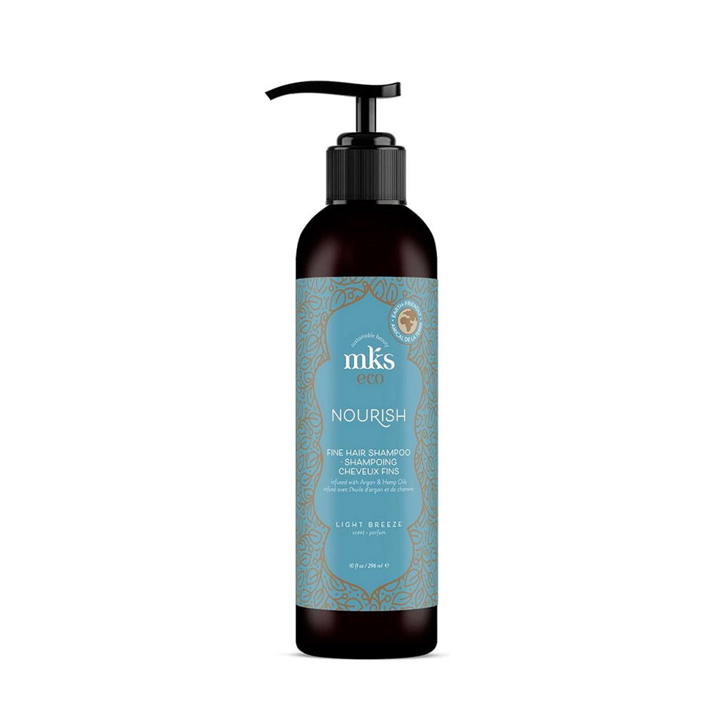 MKS Eco Nourish Fine Hair Shampoo Light Breeze Scent 296ml - champú cabello fino