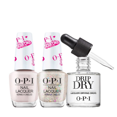 OPI Nail Lacquer Barbie Collection NLB013 15ml NLB014 15ml Drying Drops 8ml