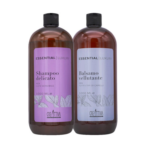 Creattiva Erilia Essential Luxury Shampoo Delicato 1000ml Balsamo Vellutante 1000ml