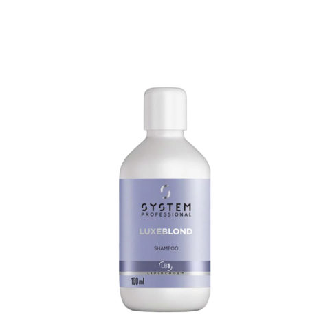 System Professional LuxeBlond Shampoo 100ml - champú para cabellos rubios