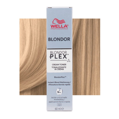 Wella Blondor Plex Cream Toner Crystal Vanilla /36 60ml  - matizador en crema