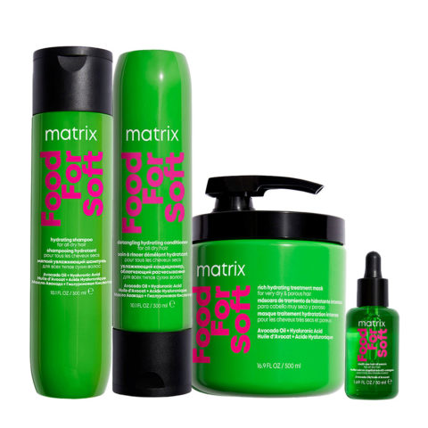Matrix Haircare Food For Soft Shampoo 300ml Conditioner 300ml Mask 500ml Oil 50ml