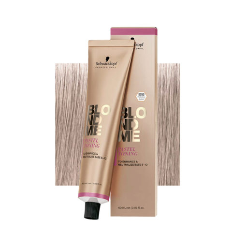 Schwarzkopf BlondMe Color Pastel Toning Ice 60ml - crema neutralizante para cabellos rubios