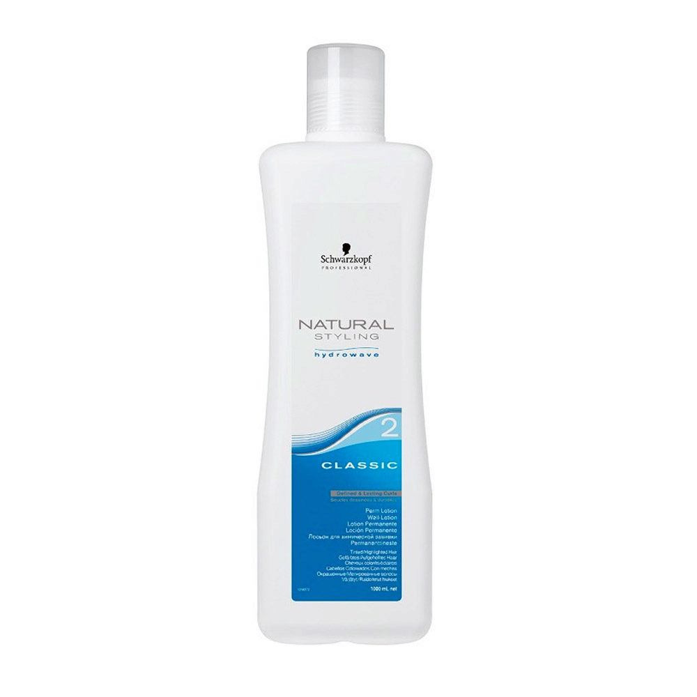 Schwarzkopf Natural Styling Classic 2 1000ml - permanente clásica para cabello teñido/aclarado