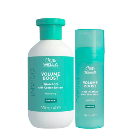 Wella Invigo Volume Boost Shampoo 300ml Crystal Mask 150ml