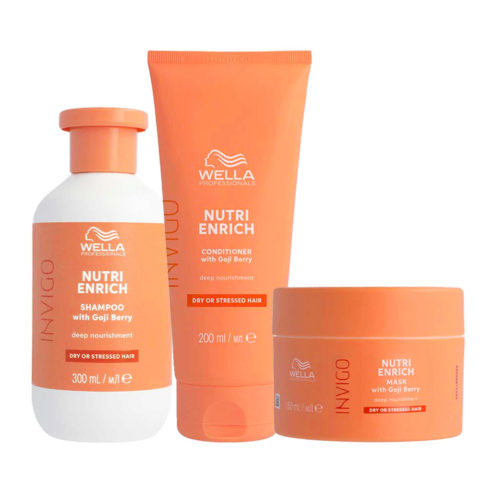 Wella Invigo Nutri Enrich Deep Nourishing Shampoo 300ml Conditioner 200ml Mask 150ml