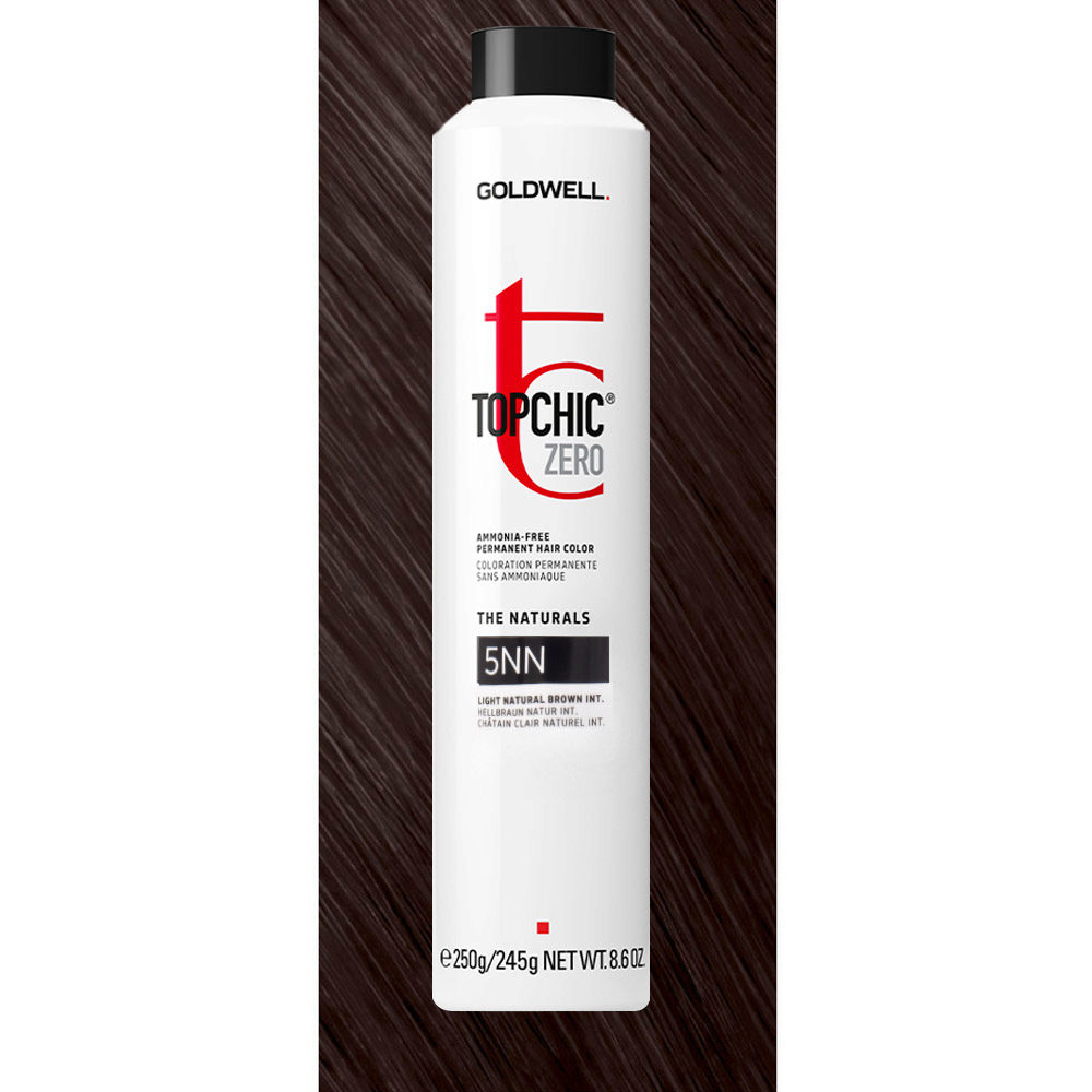 5NN Topchic Zero Light Natural Brown Intense Can 250ml - coloración permanente sin amoniaco