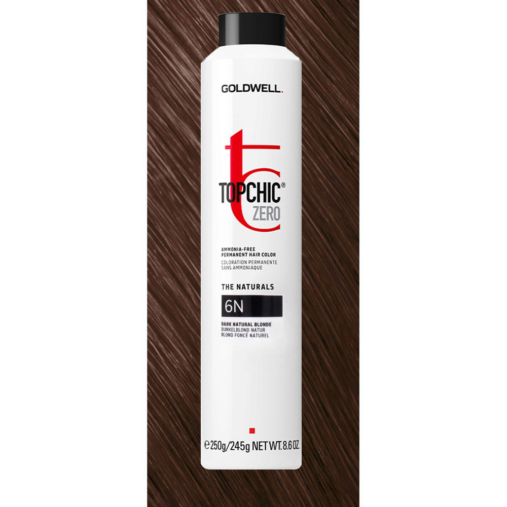 6N Topchic Zero Dark Natural Blonde Can 250ml - coloración permanente sin amoniaco