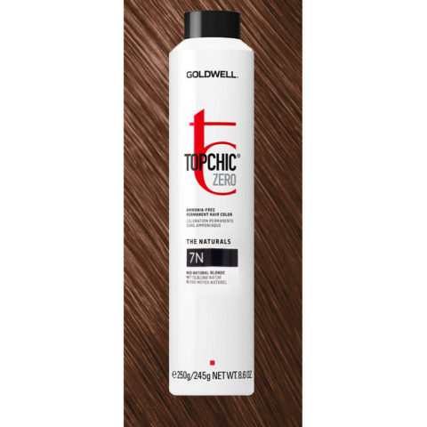 7N Topchic Zero The Naturals Mid Natural Blonde Can 250ml - coloración permanente sin amoniaco