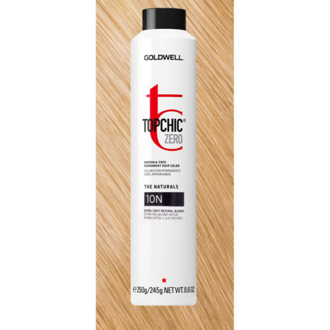 10N Topchic Zero Extra Light Natural Blonde Can 250ml - coloración permanente sin amoniaco