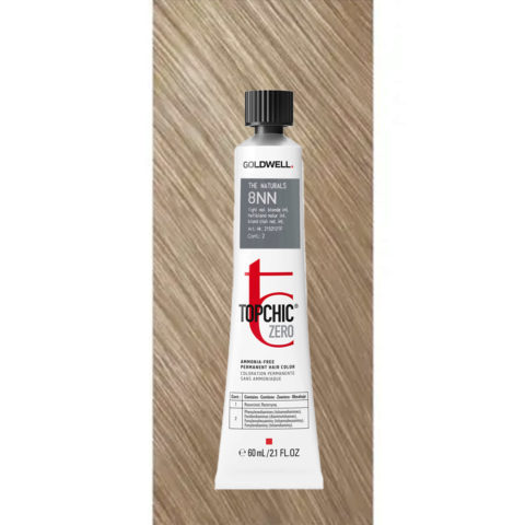 8NN Topchic Zero The Naturals Light Natural Blonde Intense tb 60ml - coloración permanente sin amoniaco