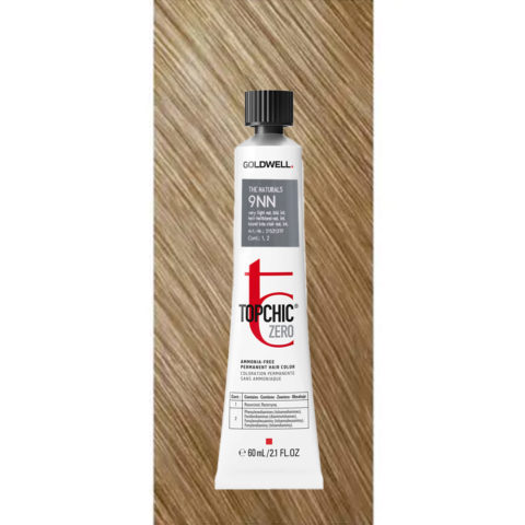 9NN Topchic Zero Very Light Naturale Blonde Intense tb 60ml - coloración permanente sin amoniaco