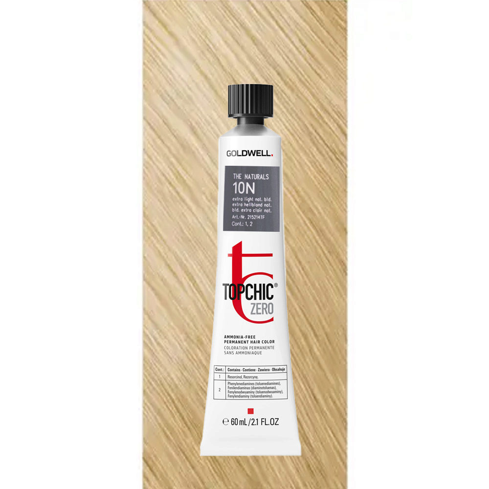 10N Topchic Zero Extra Light Natural Blonde tb 60ml - coloración permanente sin amoniaco