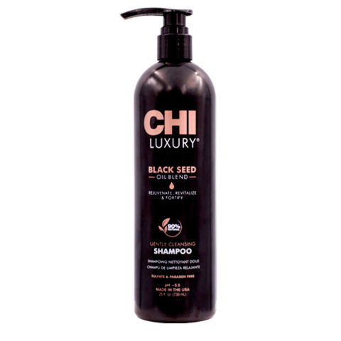 CHI Luxury Black Seed Oil Gentle Cleansing Shampoo 739ml - champú reestructurante delicado