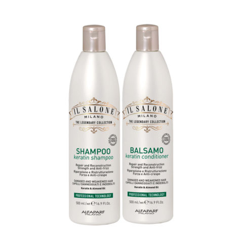 Il Salone Milano Keratin Shampoo 500ml Conditioner 500ml