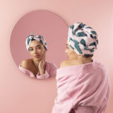 Coco & Eve Microfibre Towel Wrap Leaf Print - toalla de microfibra