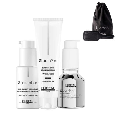 Steampod Serum Concentré Protection Pointes 50ml Milk 150ml Smoothing Treatment Concentrate 50ml+cepillo de regalo