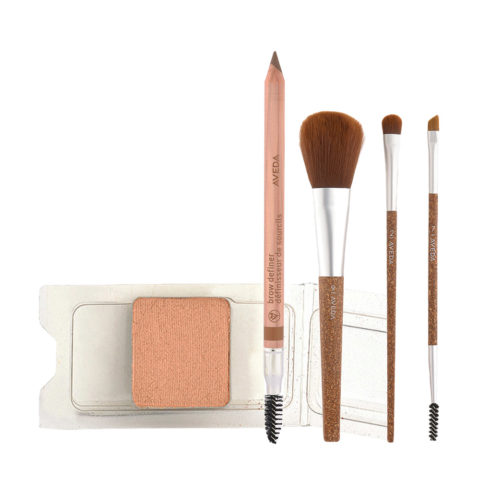 Petal Essence Single Eye Color 944 Lemon Spice 1.25gr Brow Definer Dark Blonde 02 1.7gr Juego de 3 pinceles