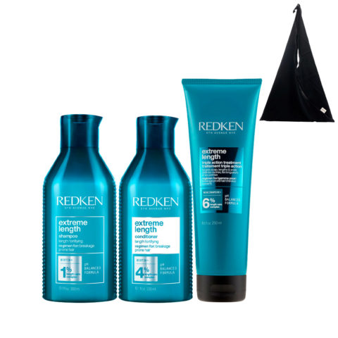 Redken Extreme Length Shampoo 300ml Conditioner 300ml Length Sealer 150ml + Shopper de regalo