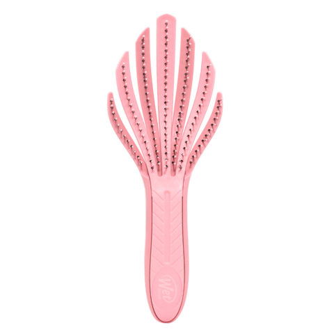 WetBrush Pro Go Green Curl Detangling Brush Pink - cepillo desenredante para cabello rizado