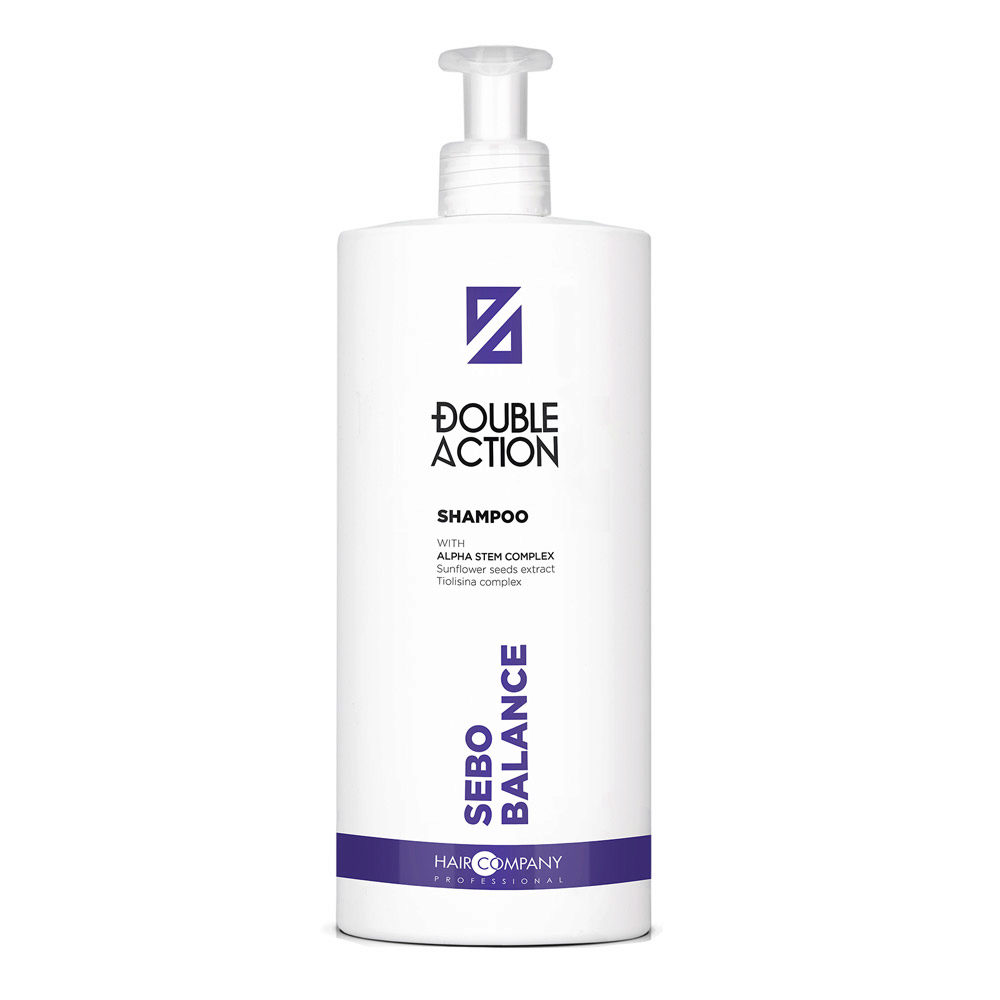 Hair Company Double Action Sebo Balance Shampoo 1000ml   - champú antisebo